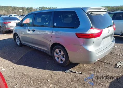 2016 Toyota Sienna L 7 Passenger from USA, damaged, VIN 5TDZK3DC2GS724321